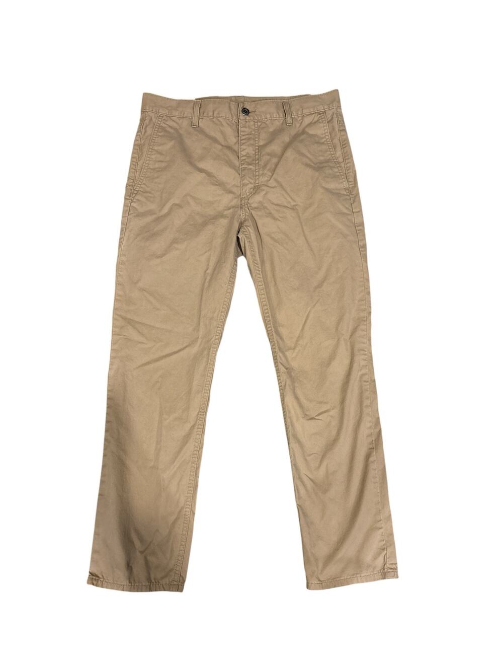 Levi’s tan denim jeans pants men’s size 34x30. 100% cotton, rise 12”